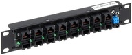 PATCH PANEL POE 8 ks (RJ-45), 60 V, 1 U Rac