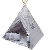 EDISA - TIPI stan pre deti vigvam + 3 vankúše + podložka 120X120 CE