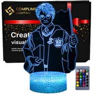 3D USB nočná lampa na diaľkové ovládanie HARRY POTTER