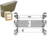 BEHR HELLA INTERCOOLER CHLADIČ VZDUCHU CHLADIČ