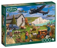 Jumbo puzzle 1000 ks. FALCON Prelet nad Doverom v Anglicku