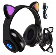 DETSKÉ BLUETOOTH RGB LED SLÚCHADLÁ CAT EARS