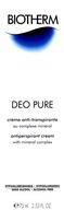 BIOTHERM DEO PURE CREME 75 ml