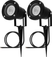 2x záhradná lampa LED VLOŽENÝ REFLEKTOR GU10 IP65 TESNÉ s 1m KÁBLOM