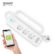 Smart Power Strip 3x USB WiFi Tuya