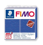 Kocka FIMO kožený efekt 57g, modrá