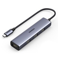 UGREEN ROZBOČOVACÍ ROZBOČOVACÍ NÁBOJ USB-C 4x USB 3.2