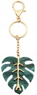 Leaf Keychain Monstera zlatá kľúčenka