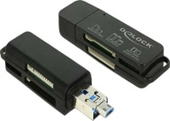 DELOCK USB OTG ČÍTAČKA KARIET COMBO 91737 SADA