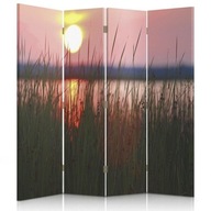 Obojstranné plátno, Západ slnka na jazere - 14