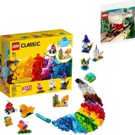 LEGO CLASSIC CREATIVE SADA TRANSPARENTNÝCH BLOKOV 11013 AŽ 500 PRVKOV