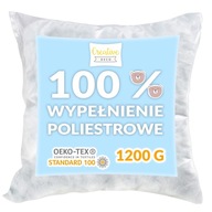 Polyesterová výplň do vankúšikov maskota hračky, umelé páperie, 1200g