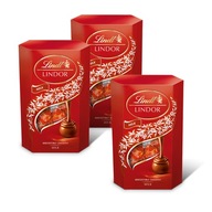 Lindt LINDOR pralinky pralinky mliečne čokolády mliečna čokoláda 3x200g