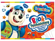 Technická podložka BAMBINO 10 bielych listov A4