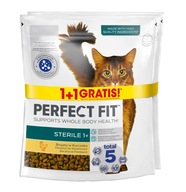 Perfect Fit sterilné suché krmivo pre mačky 750 g + 750 g zadarmo