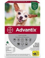 Bayer Advantix na kliešte blchy 4x0,4 psov do 4kg