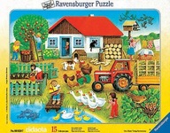 Puzzle v ráme Farma 15 dielikov. RAVENSBURGER