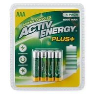 NEMECKÉ BATÉRIE AAA ENERGY PLUS 1000mAh 4ks