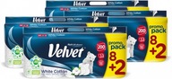 Toaletný papier Velvet White Cotton 8+2 kotúče x4