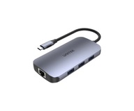 Unitek HUB N9+ USB-C - HDMI USB LAN SD microSD PD