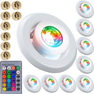 8x HALOGÉNOVÁ LAMPA RGB LED ŽIAROVKA + DIAĽKOVÉ OVLÁDANIE