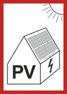 FOTOVOLTAICKÁ INŠTALÁCIA NÁLEPKA ID-12