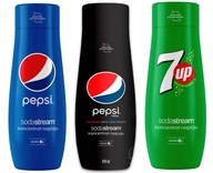 Sirupy sodastream pepsi 7up pepsi max 3 x 440 ml