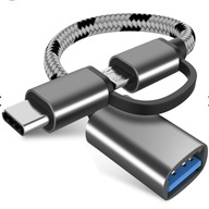 2 v 1 | Adaptér USB - A --> USB-C | Micro-USB