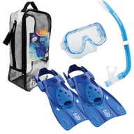 TUSA Kids MINI KLEIO Maska Snorkel Fins S BL