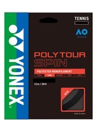 Yonex POLY TOUR SPIN (VEĽKOSŤ: 1,25 mm) - Čierna