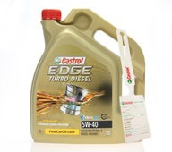 Castrol EDGE Turbo Diesel 5W40 5L olej, prívesok