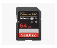 Karta SANDISK EXTREME PRO 64 GB SDXC 200 MB/s V30