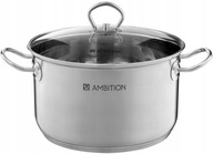 AMBITION HRNEC ACERO S POKROKOU 26cm 8,2L GASTRO PLYN INDUKČNÝ