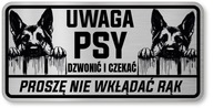 Pozor psov znak - nemecký ovčiak