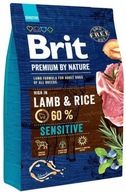 Brit Premium by Nature Sensitive jahňacia ryža 3 kg