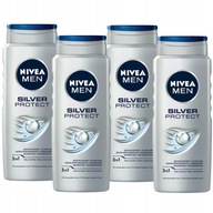 NIVEA MEN pánsky sprchový gél set 4x500ml