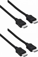 Hama HDMI - HDMI kábel 1,5m čierny x2