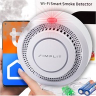 POŽIARNY DETEKTOR DYMU WIFI ALARM SMART SIMPLIT DETEKTOR