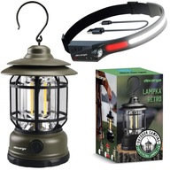 LED OUTDOOR CAMPING LAMP+HLAVNÁ LAMPA