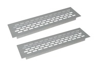 2 x HLINÍKOVÁ INOX VETRACIA MRIEŽKA 60x245 mm