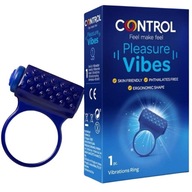 Vibračný návlek na penis s batériovým napájaním Blue Pleasure Vibes