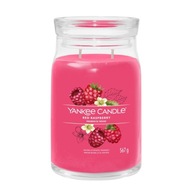 Veľká červená malinová sviečka Yankee Candle Signature