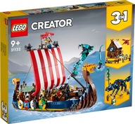 LEGO Creator 31132 Vikingská loď a had Midgard