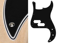 BOSTON P. Bass Pickguard, 4 vrstvy (BK)