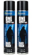 Freshtek One Shot Pánske osvieženie vzduchu Bad Man 600 ml 2 kusy