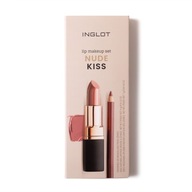 Sada na líčenie pier NUDE KISS INGLOT