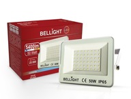 Halogénový LED reflektor 50W 6500K 5400lm IP65 Biela