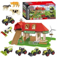 WOOPIE Set Farm Farm Tractors Figuríny Animals Village Barn 42 ks