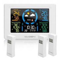 GoGEN meteostanica WEATHER STATION 3x externý senzor FORECAST DCF77