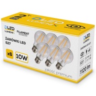 6x E27 LED žiarovka 1120lm 10W TEPELNÉ VLÁKNO